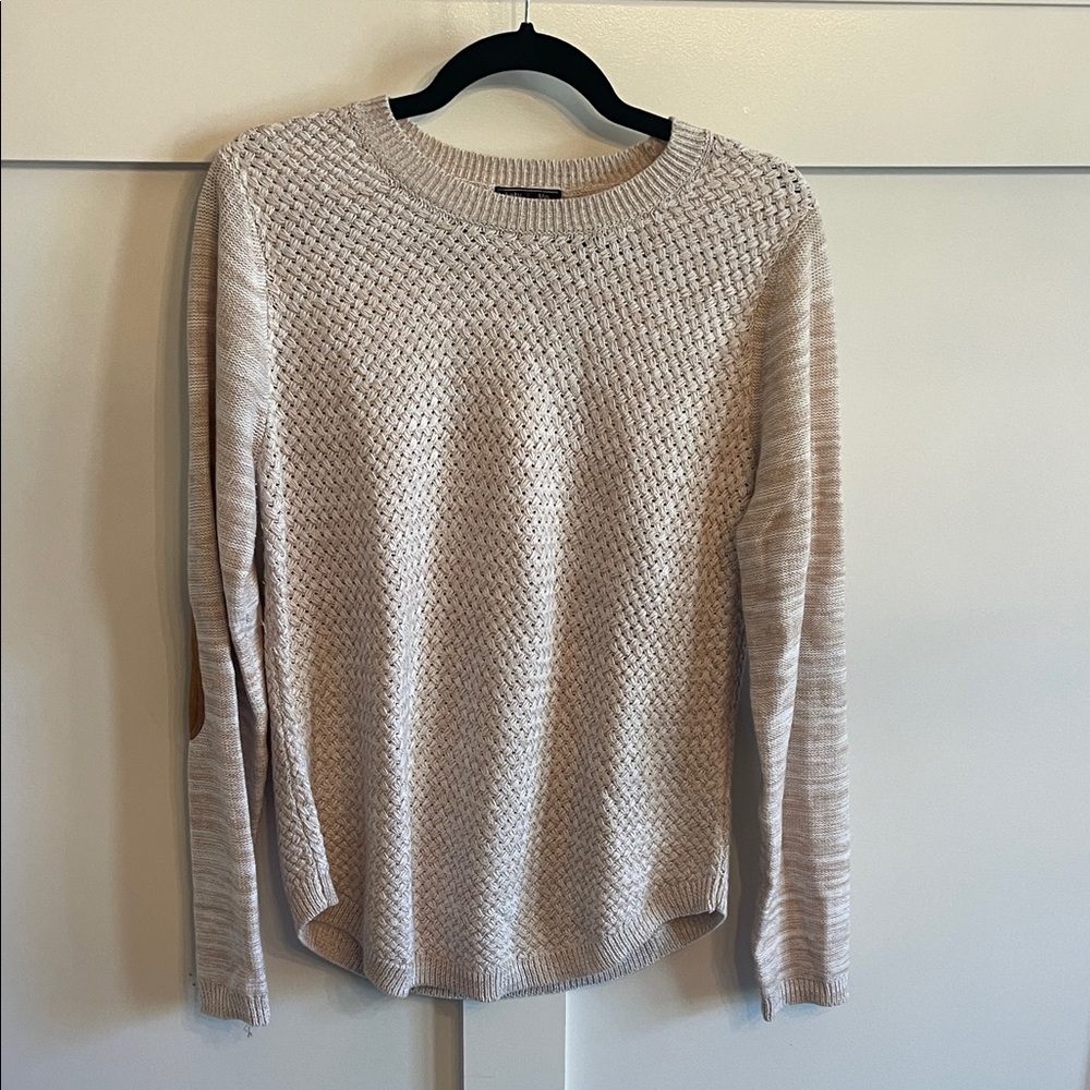 Elegant Beige Knit Sweater